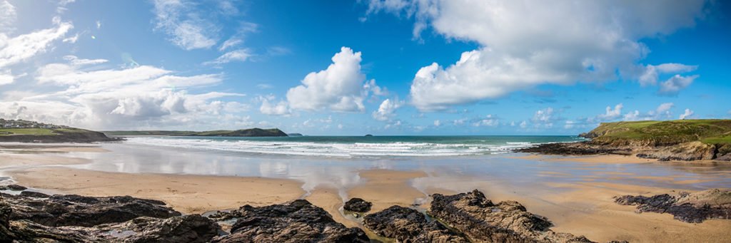 Polzeath Panorama Sunset Photograph